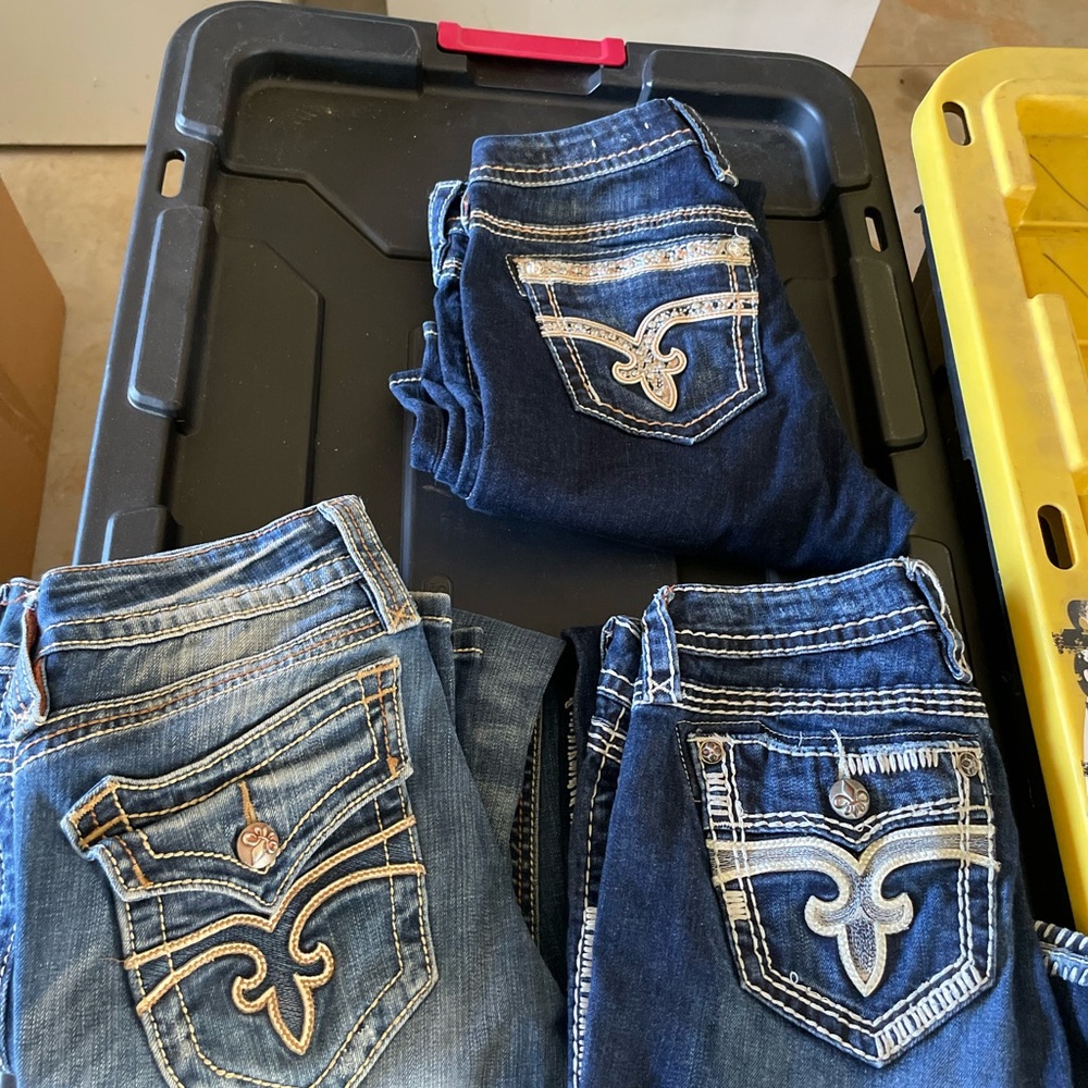 Women's Boot Cut Jeans - Blue 3 for 1